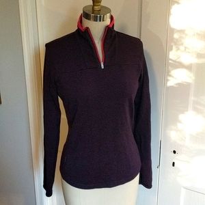 Icebreaker zip-neck women's sweater 100% merino toasty warm